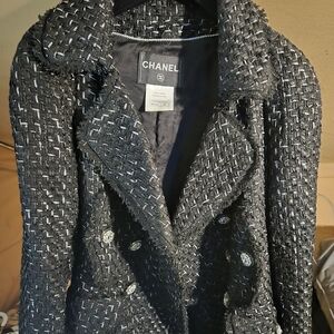 Authentic Chanel Tweed Jacket - Double-Breasted, Size 36 (FR)